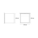 Lámpara de pared aplique cubo pared luz de techo diseño moderno Cromia 