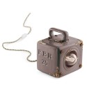 Handbemalte Tischlampe im Vintage-Design, aus Eisen und Keramik, Industrial TA Lagerbestand