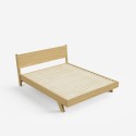 Doppelbett 160x190cm im modernen Design mit Lattenrost und Kissen Rust Angebot