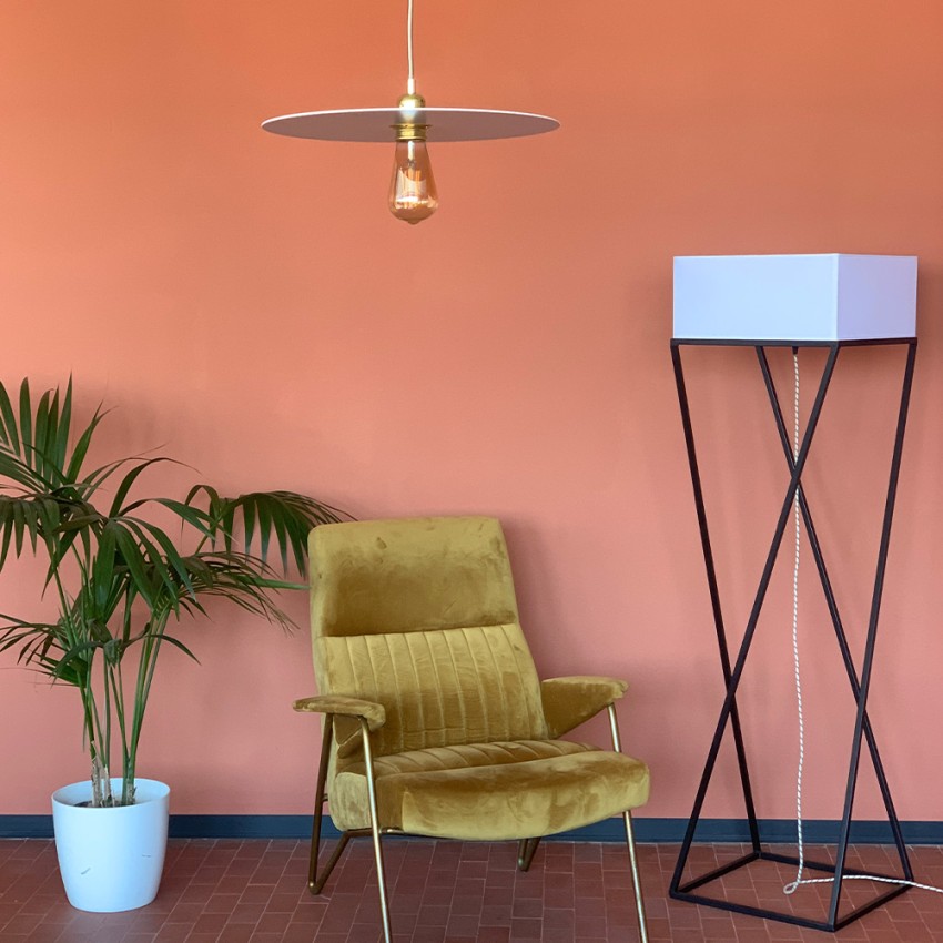 Lámpara de pie de salón de diseño minimalista moderno en hierro Dubai Stock