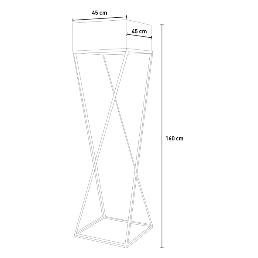 Lámpara de pie de salón de diseño minimalista moderno en hierro Dubai Precio