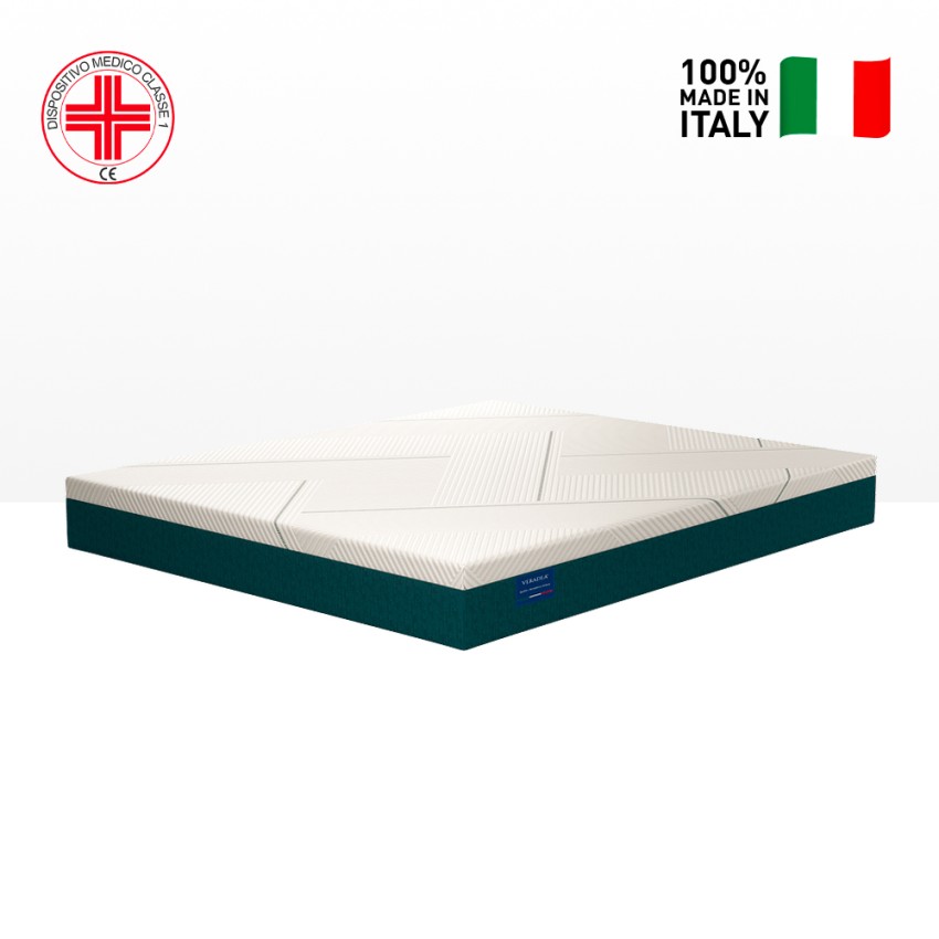 Matelas une place et demi à mémoire de forme ressorts ensachés 25cm 120x190cmIbrido Veradea Offre