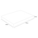 Matelas une place et demi à mémoire de forme ressorts ensachés 25cm 120x190cmIbrido Veradea Achat