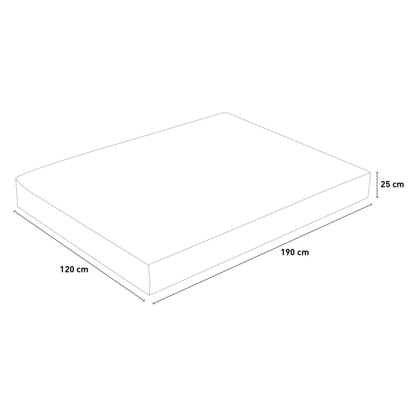 Matelas une place et demi à mémoire de forme ressorts ensachés 25cm 120x190cmIbrido Veradea Achat