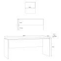 Bureau de studio poste de travail intelligent étude au design moderne Simply 180 Modèle