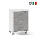 Mobile 3 cassetti chiave ruote scrivania ufficio design moderno Rot Scelta