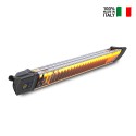 Calentador de infrarrojos de interior exterior con mando a distancia Enchufe Schuko Iris 1800W Rebajas