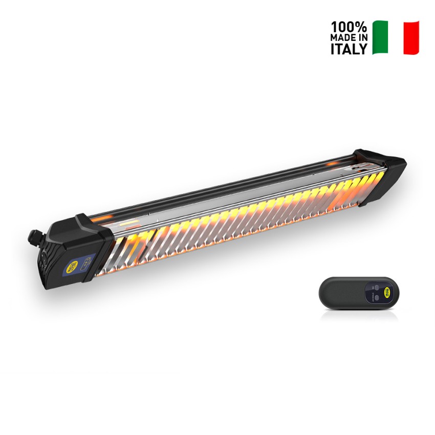 Stufetta Infrarossi Riscaldatore Interno Esterno Telecomando Spina Schuko Iris 1200W Catalogo