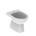 Bidet en céramique au sol sanitaires salle de bain fixation cachée Geberit Selnova Promotion