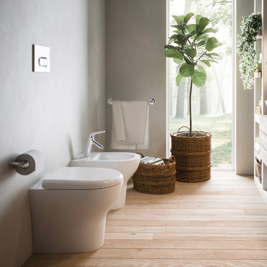 Stand-WC aus Keramik, spülrandlos, wandhängend, Badezimmerausstattung Zentrum VitrA Angebot