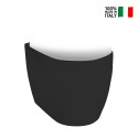 Cuvette de toilette au ras du mur noire drain mur plancher sanitaire sans rebord Strong Vente
