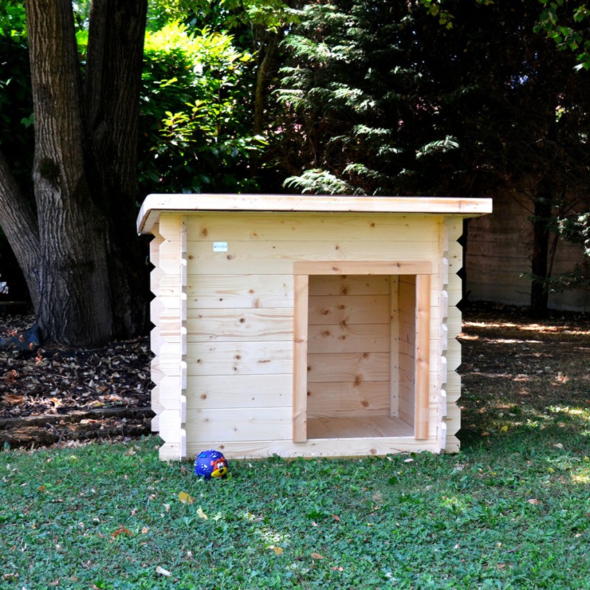 Holzhütte für mittelgroße bis kleine Hunde 98x77 h84cm Lilly Aktion