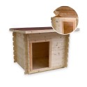 Holzhütte für mittelgroße bis kleine Hunde 98x77 h84cm Lilly Angebot