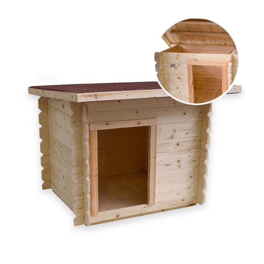 Holzhütte für mittelgroße bis kleine Hunde 98x77 h84cm Lilly Angebot