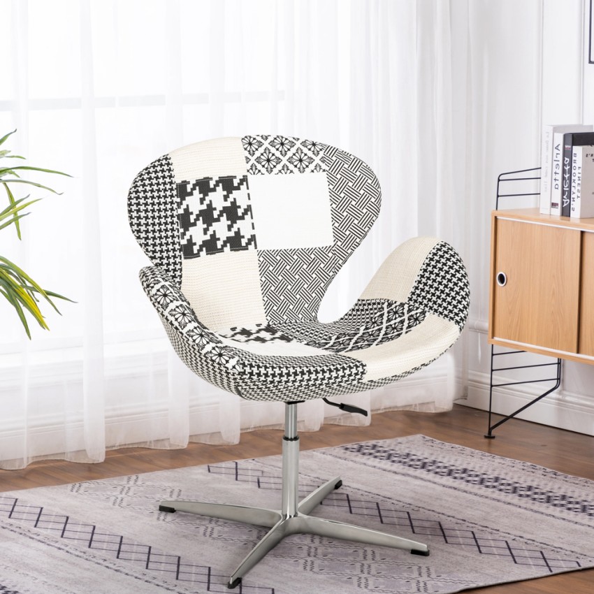 Sillón giratorio estudio de salón estilo patchwork de diseño moderno Stork Precio