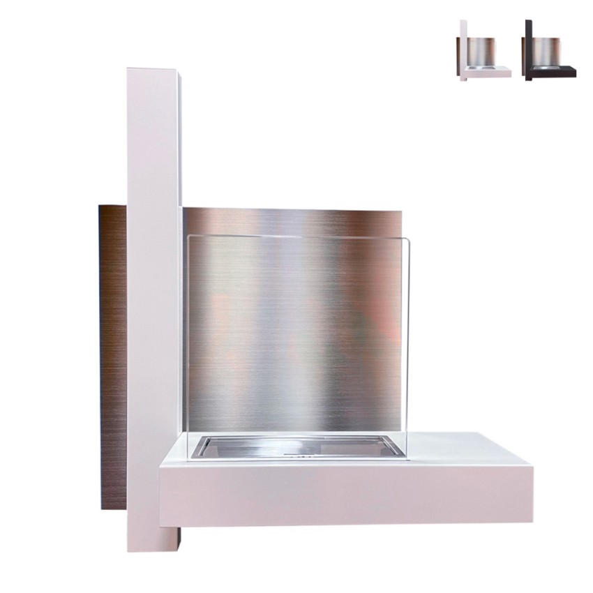 Moderner Bioethanol-Kamin zur Wandmontage mit gehärtetem Glas Vienna Angebot