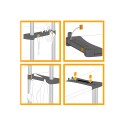 Étagères de rangement pour jardin, garage, cave avec 3 niveaux Rack Offre
