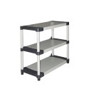 Étagères de rangement pour jardin, garage, cave avec 3 niveaux Rack Promotion