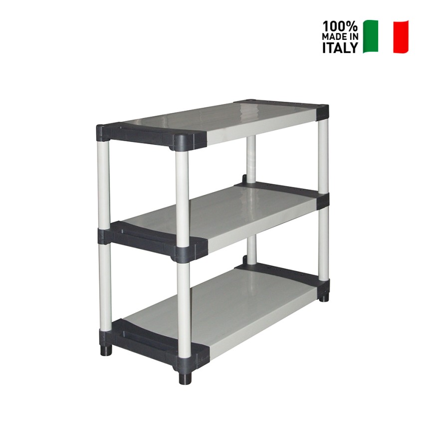 Étagères de rangement pour jardin, garage, cave avec 3 niveaux Rack Vente