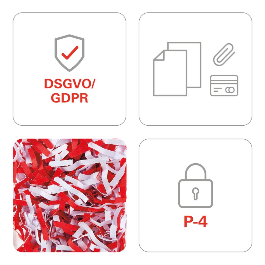 Destructora de documentos de oficina 8-9 hojas 3,9 x 30 mm Pure 320 HSM Elección