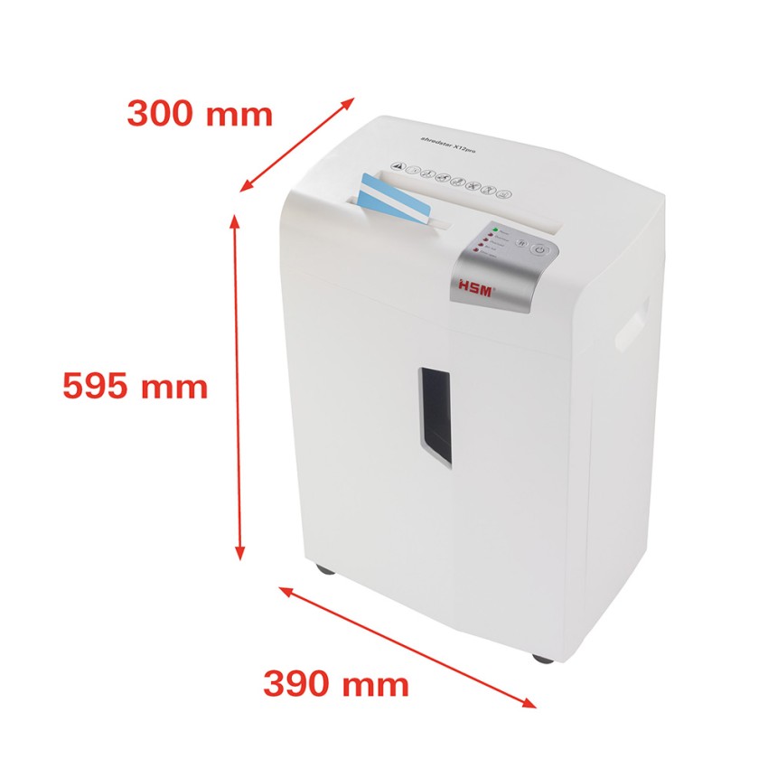 Destructora de documentos de oficina 12 hojas 2x15mm X12pro Shredstar HSM Modelo