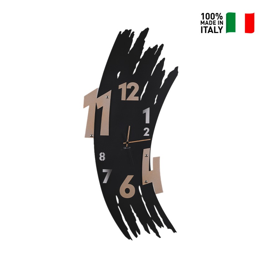 Reloj de Pared Decorativo Artístico Moderno Cromo Cepillado Rebajas