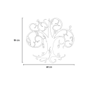 Reloj de pared artesanal de metal Tree Of Life 60x55cm Ceart 