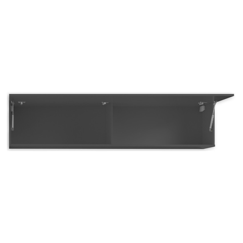 Hängeschrank Wohnzimmer 180cm mit 2 Klappenfächern in Grau Note Up Sales