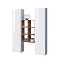 Sistema suspendido de pared blanco 2 armarios 6 estantes Gemy WH Oferta