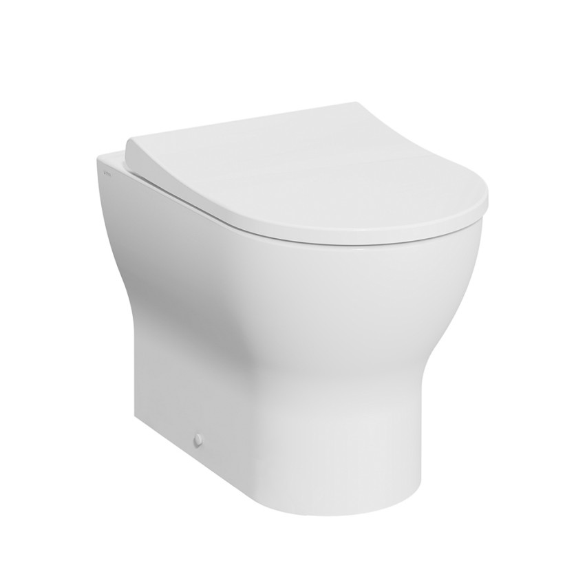 Cuvette de toilette de salle de bain dos au mur avec siège de toilette Mia Round VitrA Promotion
