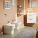 Cuvette de toilette de salle de bain dos au mur avec siège de toilette Mia Round VitrA Vente