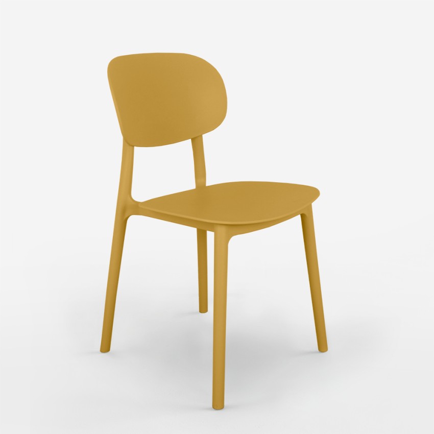 Chaise de cuisine et d'extérieur design moderne en polypropylène Nantes 