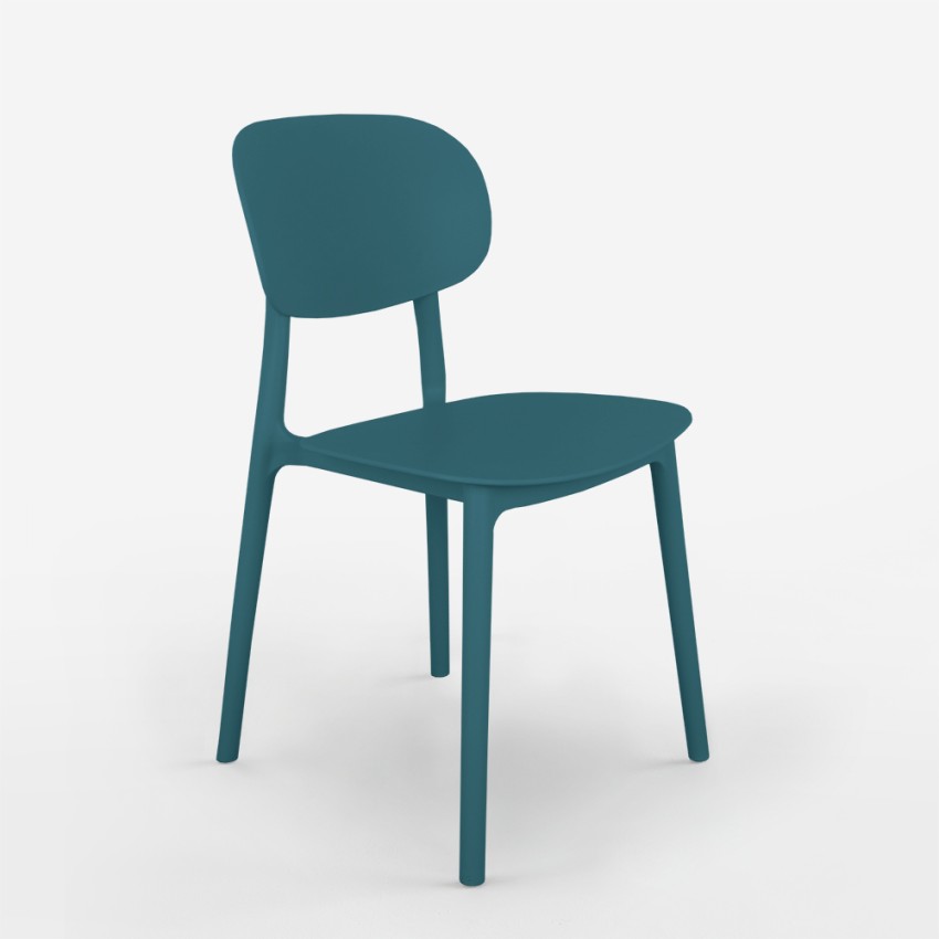 Sedia design moderno polipropilene cucina sala da pranzo esterno Nantes 