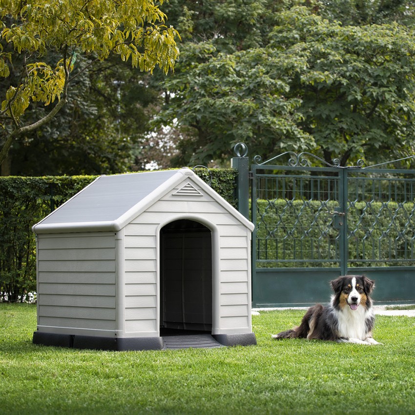 Niche pour chien taille moyenne à grande 99x99x95 Curver K245541 Keter Promotion
