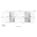 Moderne Anrichte Holz Eiche 241cm mit 4 Spiegeltüren Vittoria RS L Katalog