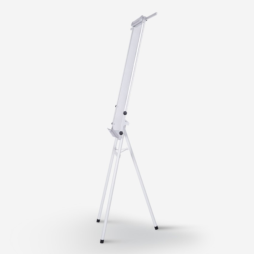 Tableau Blanc Magnétique Sur Pied Maxtek 90x60 Cm – Chevalet Hauteur Réglable, Mobile, Effaçable à Sec