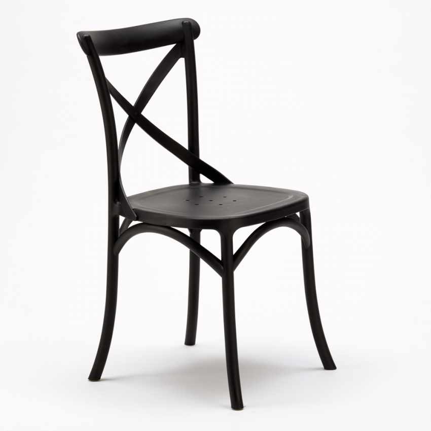 Weiß Quadratisch Tisch und 2 Stühle Farbiges Polypropylen-Innenmastenset Vintage Cocktail Kosten