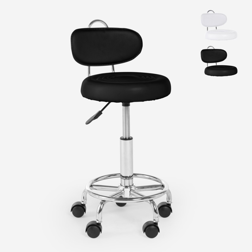 Taburete de oficina ergonómico ajustable para esteticista Kurili Venta