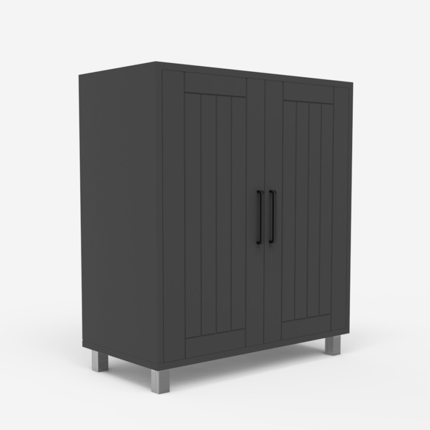 Mobiler Unterschrank Schrank 2 Türen 2 Regale modern Biston Preis