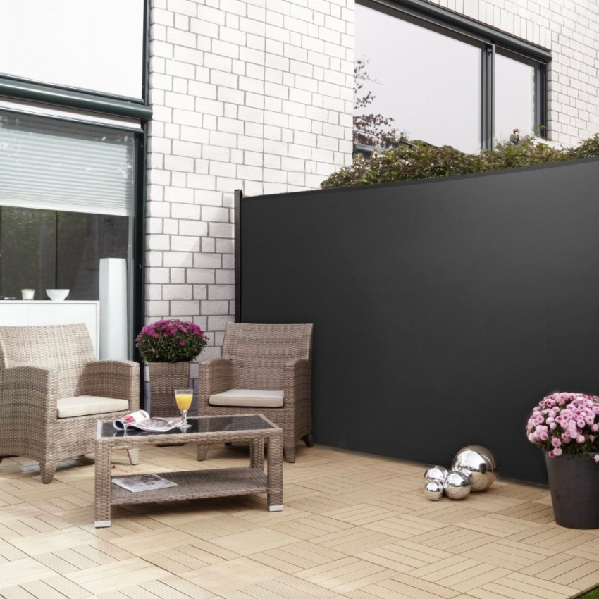 Paravent extérieur rétractable 140x300 brise-vue Hyde M Choix