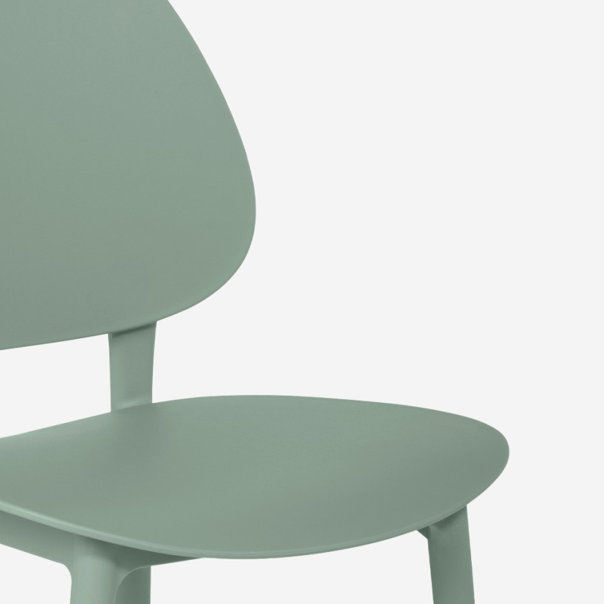 Silla moderna de polipropileno para cocina exterior comedor Gladys 