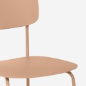 Silla de comedor de polipropileno y metal cocina diseño moderno Josy 