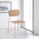Silla de comedor de polipropileno y metal cocina diseño moderno Josy Elección