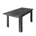 Mesa de comedor extensible efecto mármol 90x137-185cm moderna Auris Stock