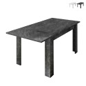 Mesa de comedor extensible efecto mármol 90x137-185cm moderna Auris Promoción