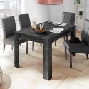 Mesa de comedor extensible efecto mármol 90x137-185cm moderna Auris Modelo