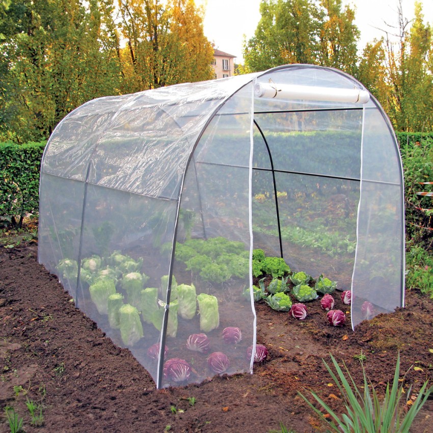Garten-Gewächshaus 200x300xh180cm PVC Tunnel Blumen Pflanzenbeet Aktion