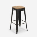 mesa alta de bar blanca 120x60 4 taburetes industrial navarro Modelo
