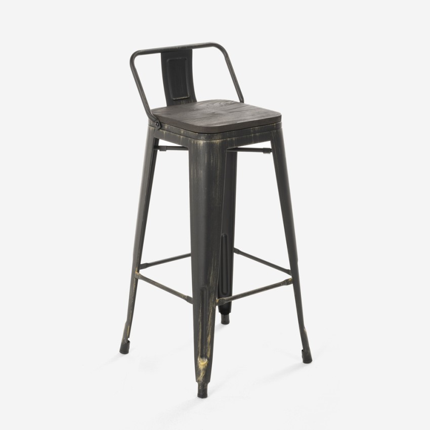 conjunto belcourt mesa alta para barra blanca 4 taburetes metal con respaldo Precio