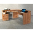Bureau d'angle avec 3 tiroirs et plateau surélevé New Selina A-S Plus 
